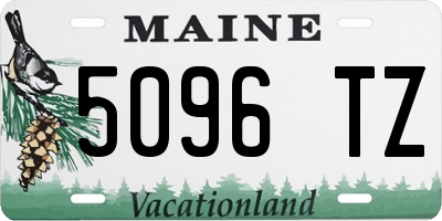 ME license plate 5096TZ