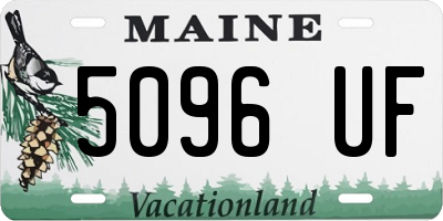 ME license plate 5096UF