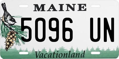 ME license plate 5096UN