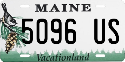 ME license plate 5096US