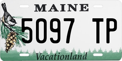 ME license plate 5097TP