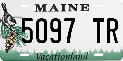 ME license plate 5097TR