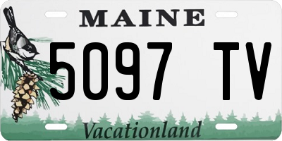 ME license plate 5097TV