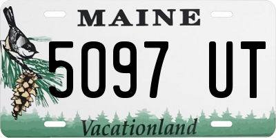 ME license plate 5097UT