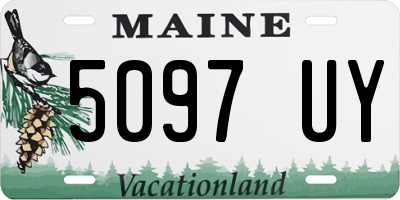ME license plate 5097UY