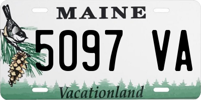 ME license plate 5097VA