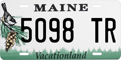 ME license plate 5098TR