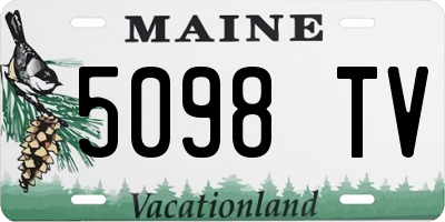 ME license plate 5098TV