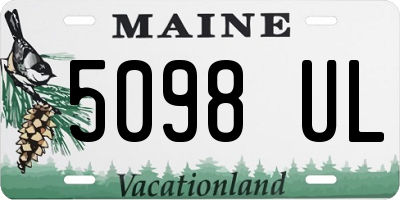 ME license plate 5098UL