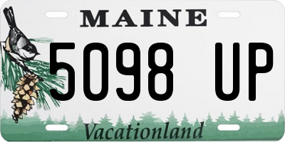 ME license plate 5098UP