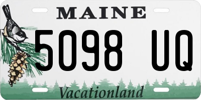 ME license plate 5098UQ