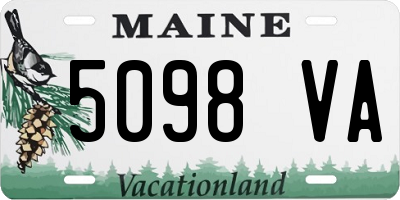 ME license plate 5098VA