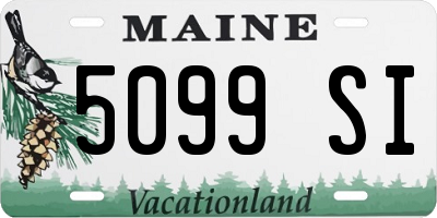 ME license plate 5099SI