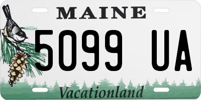 ME license plate 5099UA