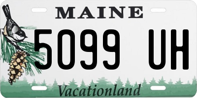 ME license plate 5099UH