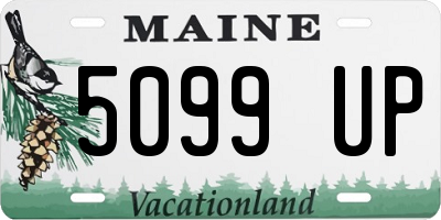 ME license plate 5099UP