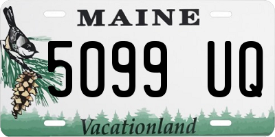 ME license plate 5099UQ