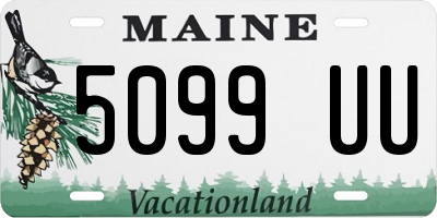 ME license plate 5099UU