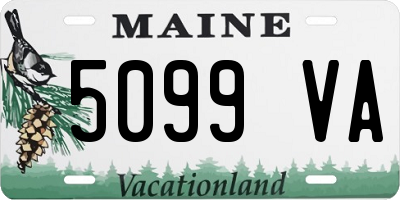 ME license plate 5099VA