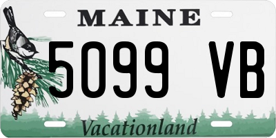 ME license plate 5099VB