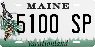 ME license plate 5100SP