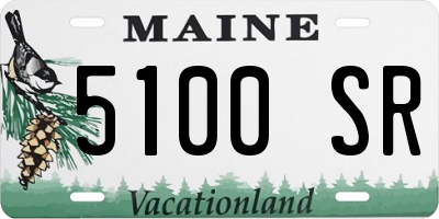 ME license plate 5100SR