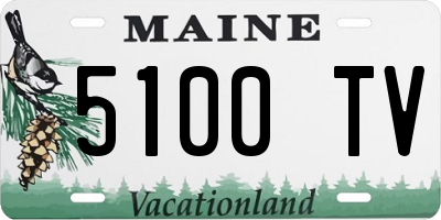 ME license plate 5100TV