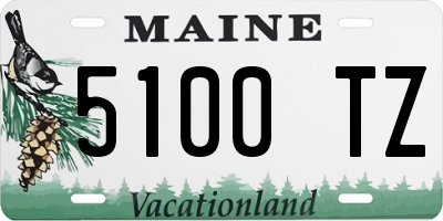 ME license plate 5100TZ