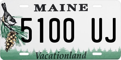 ME license plate 5100UJ