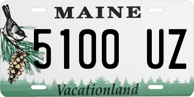 ME license plate 5100UZ