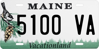 ME license plate 5100VA