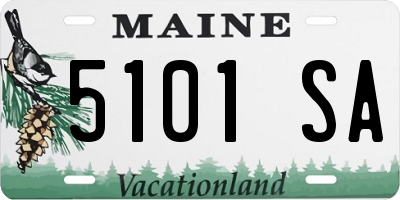 ME license plate 5101SA