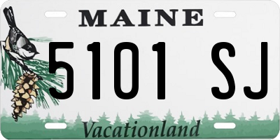 ME license plate 5101SJ
