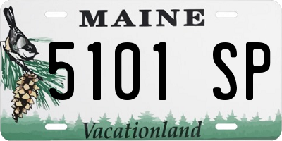 ME license plate 5101SP