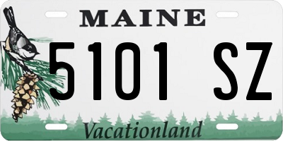 ME license plate 5101SZ