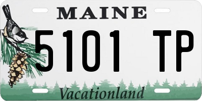 ME license plate 5101TP