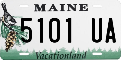 ME license plate 5101UA