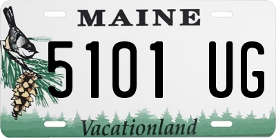 ME license plate 5101UG