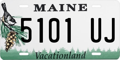 ME license plate 5101UJ