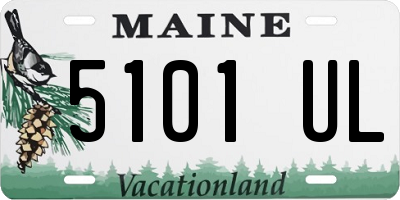 ME license plate 5101UL