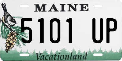 ME license plate 5101UP