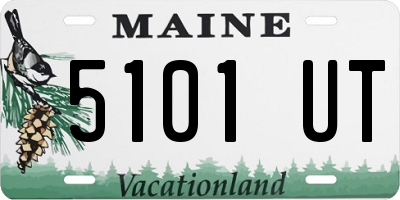 ME license plate 5101UT