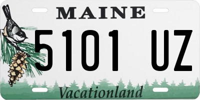 ME license plate 5101UZ