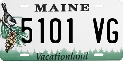 ME license plate 5101VG