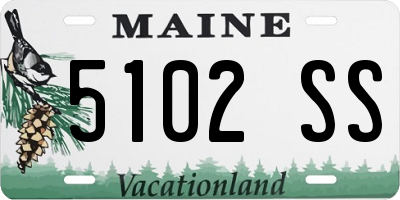 ME license plate 5102SS