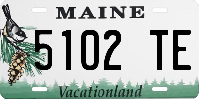 ME license plate 5102TE