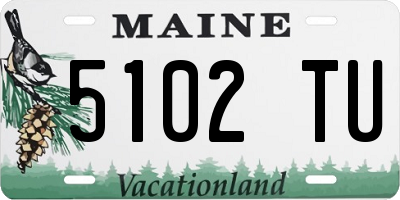 ME license plate 5102TU