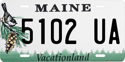 ME license plate 5102UA