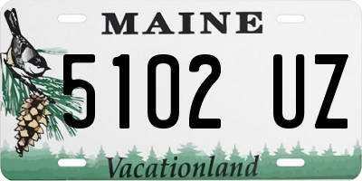ME license plate 5102UZ