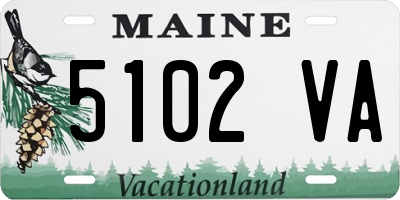 ME license plate 5102VA